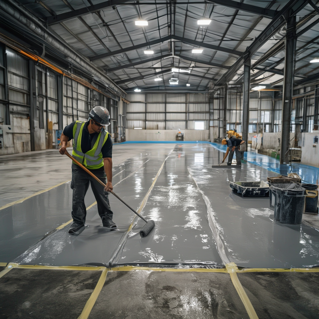 رنگ کف سوله: راهنمای جامع انتخاب و اجرای پوشش‌های صنعتی (اپوکسی و پلی‌یورتان)